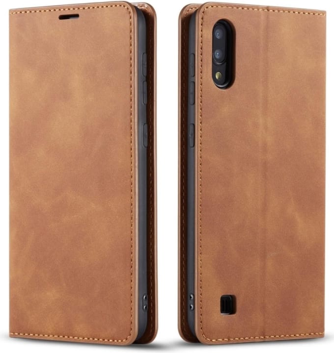 Geschikt voor Samsung Galaxy A10 Bookcase | Bruin | Pasjeshouder | Portemonnee hoesje