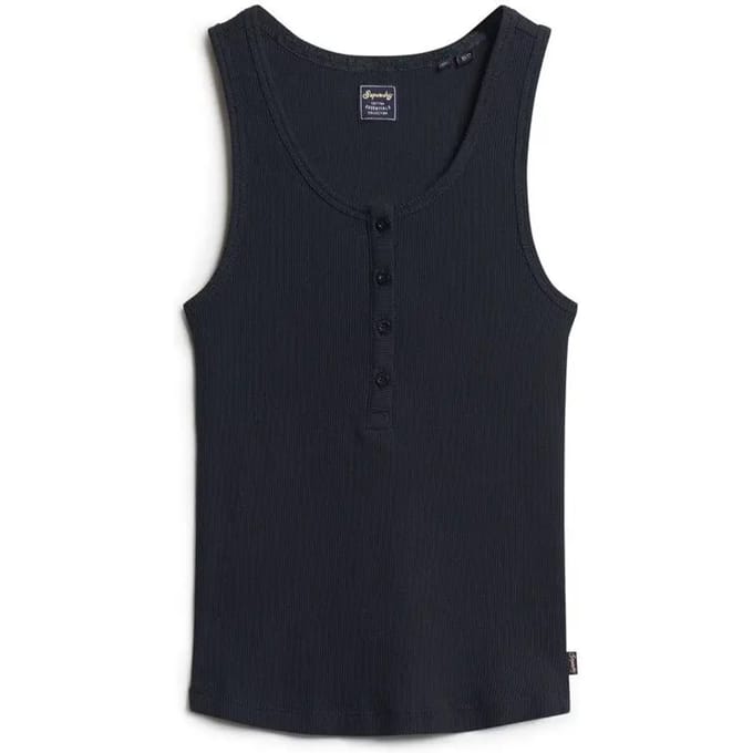 Superdry - Athletic Essentials hemdtopje met knopen - Dames - Vesten