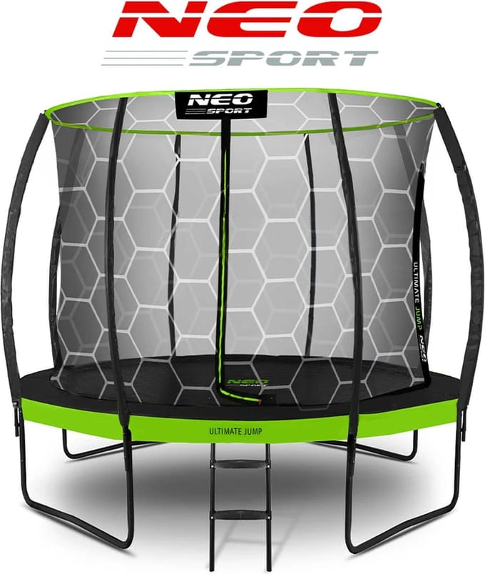 Geprofileerde tuintrampoline 10ft/312cm met Neo-Sport binnennet
