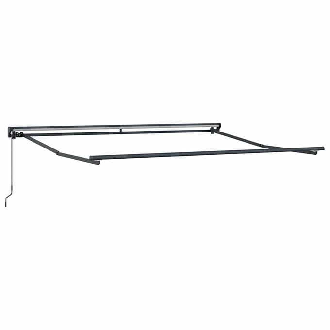 vidaXL - Handmatig - Afsheringsframe - 3,5 - x - 2,5 - m - Antraciet