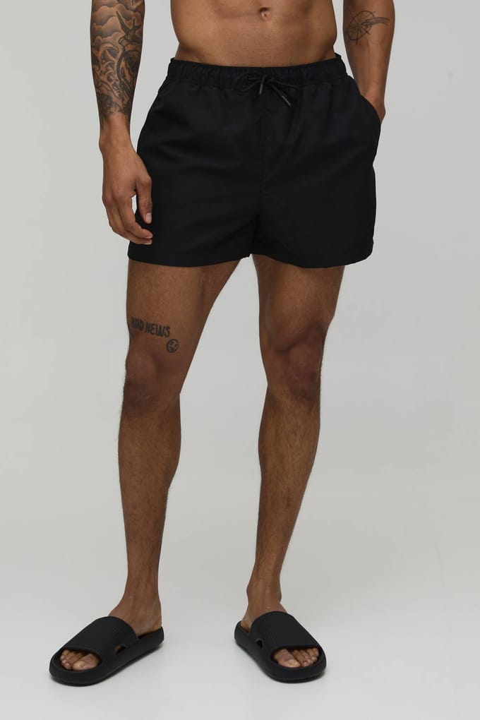 Short Length BM Autograph Swim Short | Black | Size Small