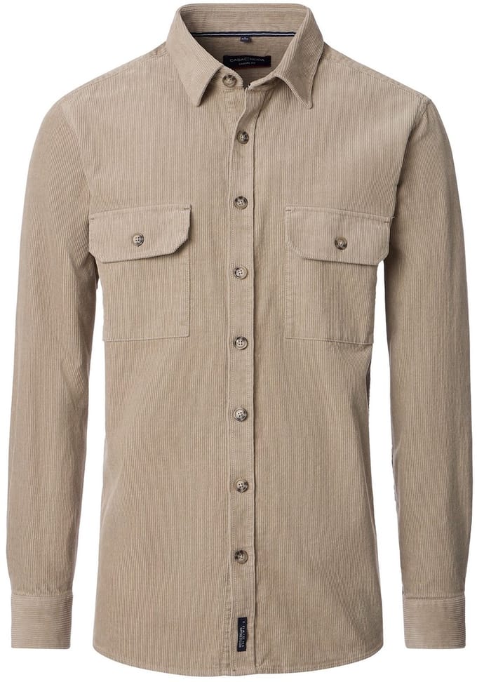 Casa Moda - Heren Overshirt - 454482600 - 600 Beige Corduroy