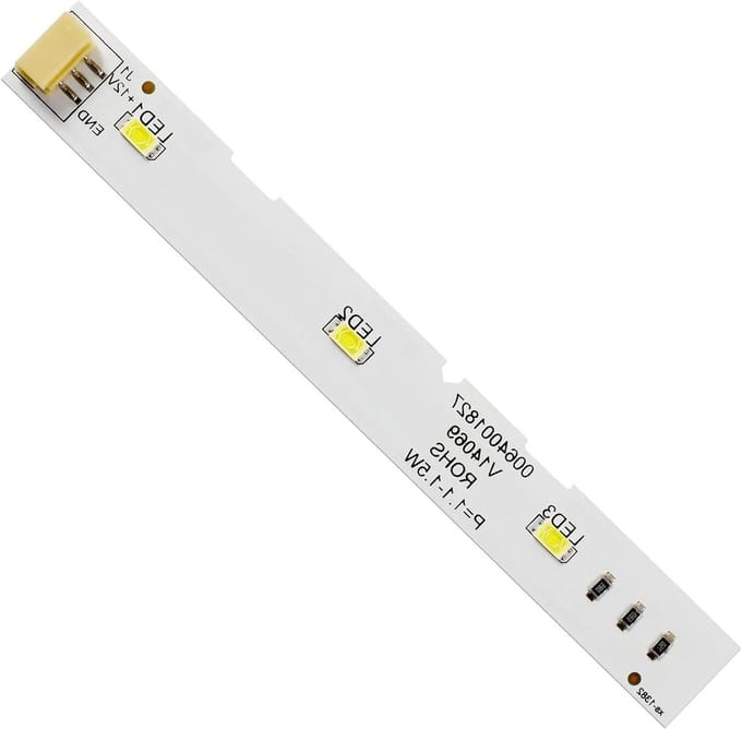 LED Strip - Koelkastlampje Vriezer - Verlichting Binnen - Directe Vervanging - 1x1x1 cm - Wit