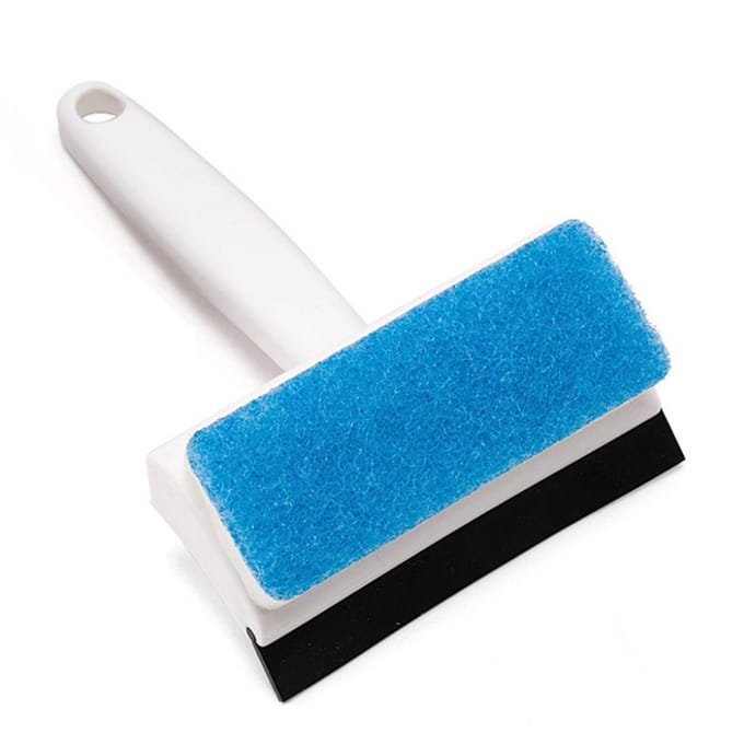 Douchewisser Dubbelzijdige Raamhor Schoonmaakborstel Efficiënt Comfortabele Greep Glaswisser voor blue