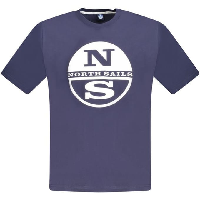 North Sails Blauwe Katoenen Heren T-Shirt