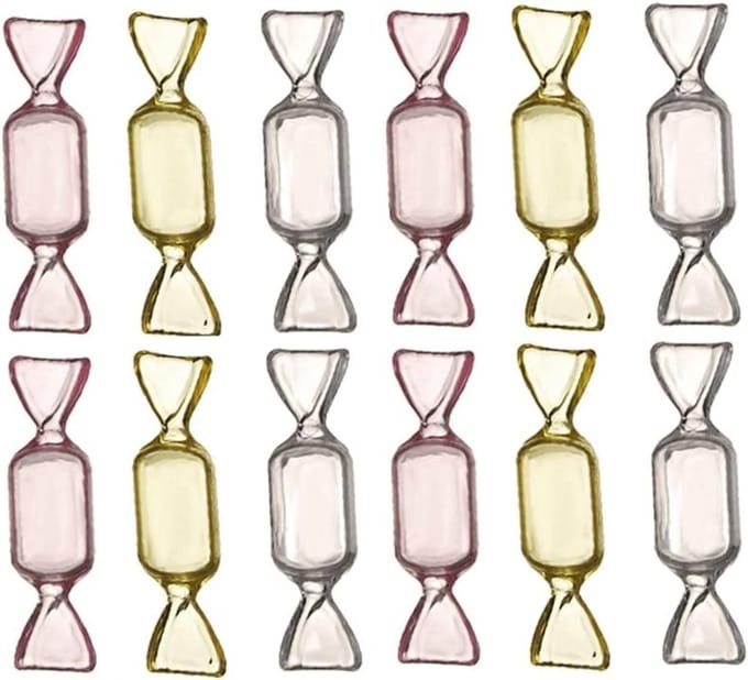 Sieradenopbergdoos in Snoepvorm - Plastic Beads Organizer, Pillendoos, Set van 30 voor Creatieve Opslag