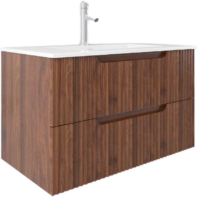 LINEA UNO - Grona 60 - Walnoot - Badmeubel - - 301705