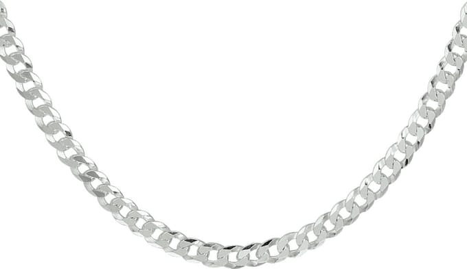 Juwelier Emo - Gourmet Ketting Zilver 925 - Gerhodineerd - Breedte 4.8 mm - Lengte 50CM