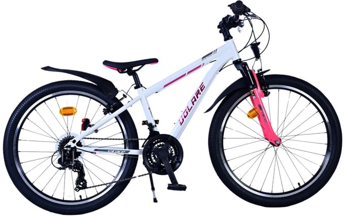 Volare XC Race Kinderfiets - 24 inch - 21 speed - Wit/Roze