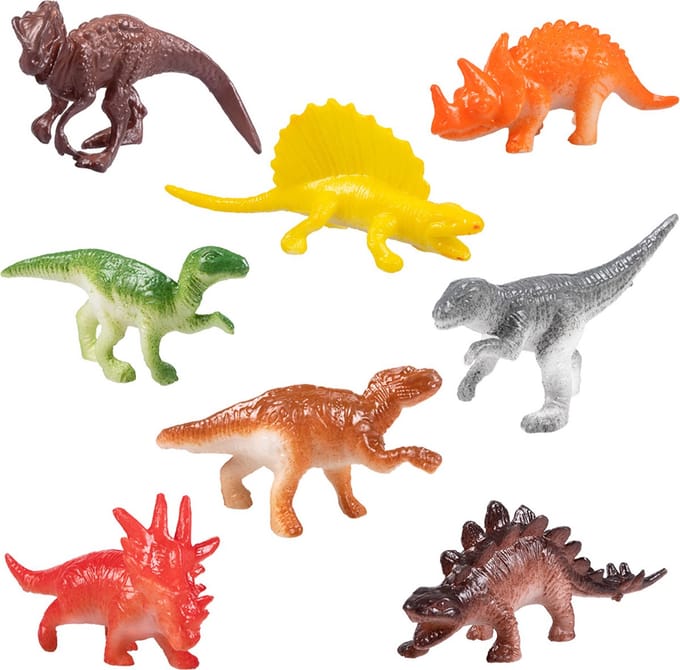 Boland - Set 8 dinosaurussen - Pinata vulling - Uitdeelcadeautjes - Verjaardag