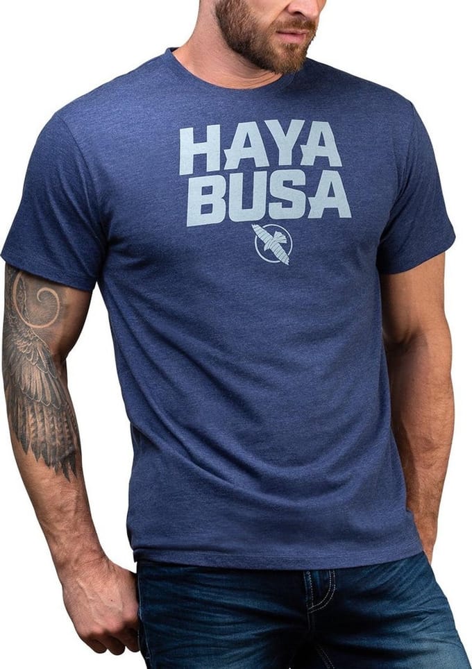 Hayabusa Casual logo T-shirt Blauw - S