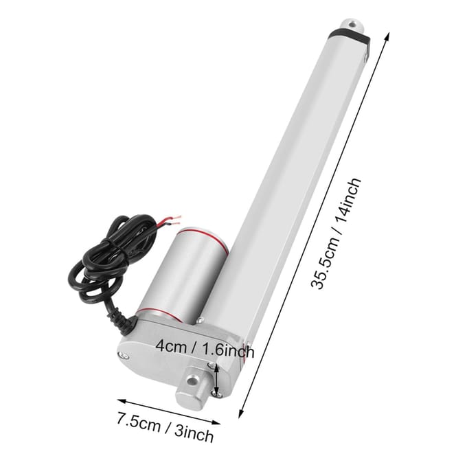 250mm Slag Heavy Duty DC 12V Belasting Lineaire Actuator Elektromotor