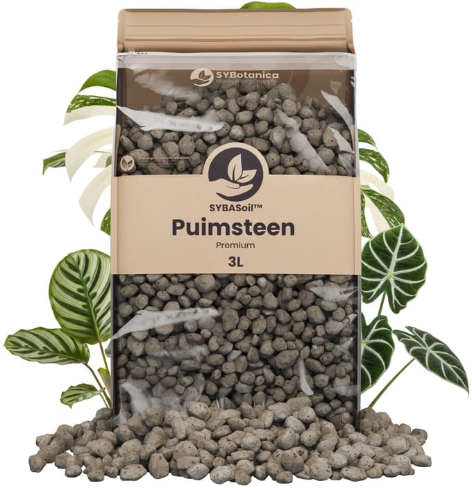 Sybotanica - Puimsteen 3L Grof (8-16mm) - Bodemverbeteraar - Terrarium Decoratie