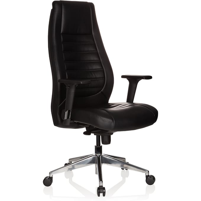 Bureaustoel / directiestoel VITORO imitatieleer zwart hjh OFFICE