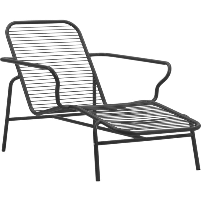 Normann Copenhagen Vig Garten Ligstoel - zwart/zwart