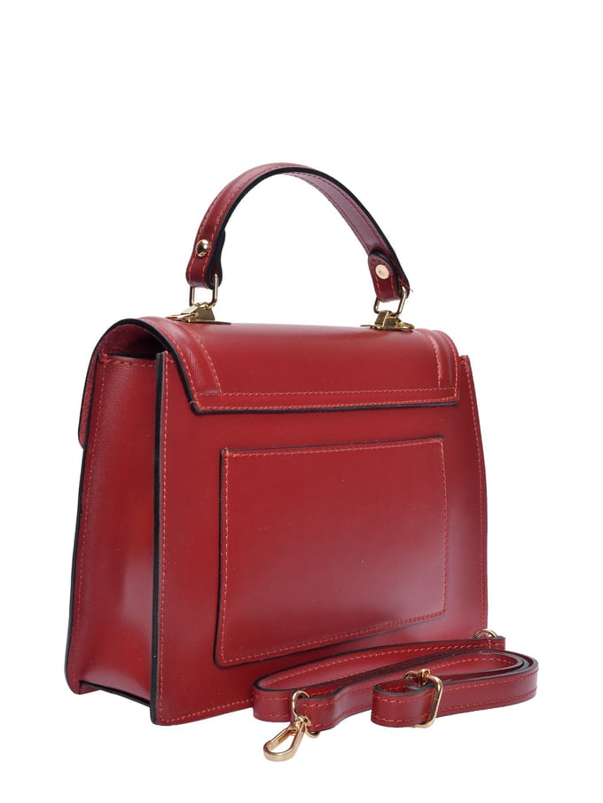 Luisa Vannini Rood Rundleer Tas