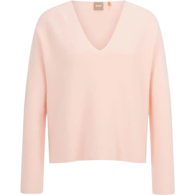 Boss Katoenen trui voor dames (Roze)