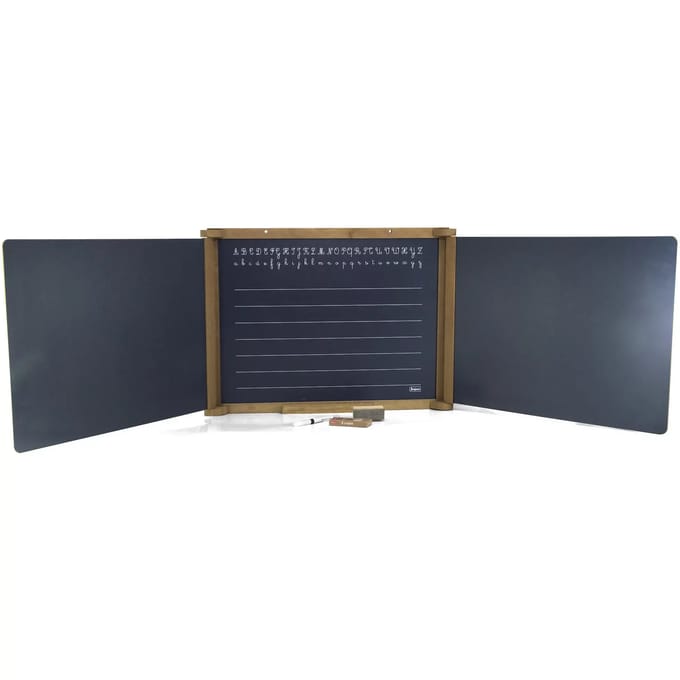 Dubbelzijdig krijtbord Jeujura Wooden Triptych