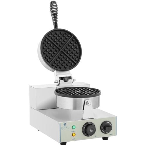 Royal Catering RCWM-1300-R - Wafelijzer - Teflon Coating - Ronde Wafels - Timer