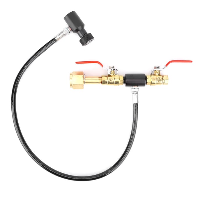 CO2 Cilinder Navuladapter met Slang voor Sodastream Vulling G1/2 24in Slang met Ventiel