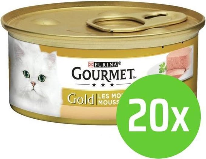 Gourmet Gold Mousse - Kalkoen - Kattenvoer - 20 x 85 g