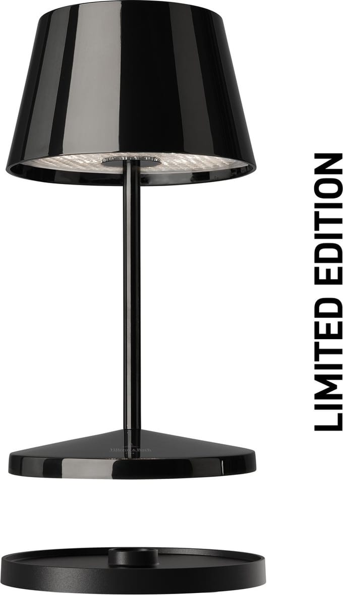 Villeroy & Boch lamp Limited Edition Black Series / Acculamp / Oplaadbaar / Dimbaar / Tafellamp