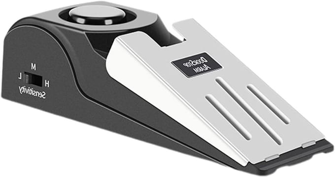 Deurstop Alarm - Wedge Alarm - Extra Beveiliging - Instelbare Gevoeligheid - 14.8cm - Meerkleurig