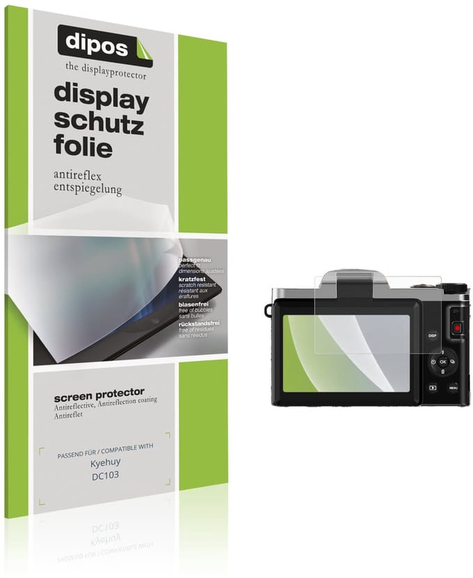 dipos – 4x Matte Beschermfolie geschikt voor Kyehuy DC103 | Krasbestendige & antireflecterende Screenprotector Ultra-Thin