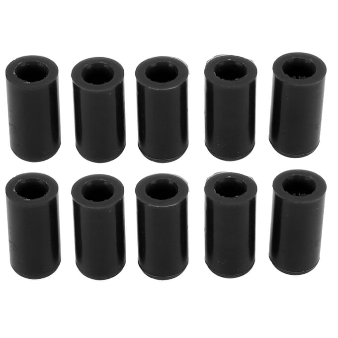 10 Stuks Auto Inlaat Vacuümslang Eind Afdekkap Dop Plug Silicone 8mm Binnendiameter Universeel zwart