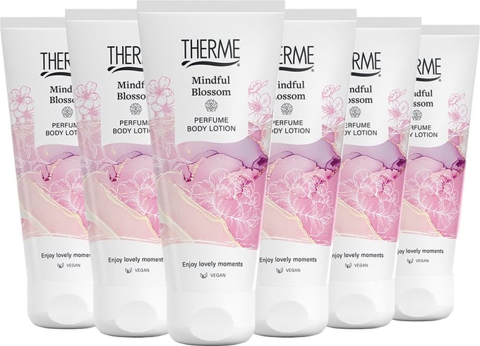 THERME Mindful Blossom Perfume Body Lotion - 6 x 200 ml
