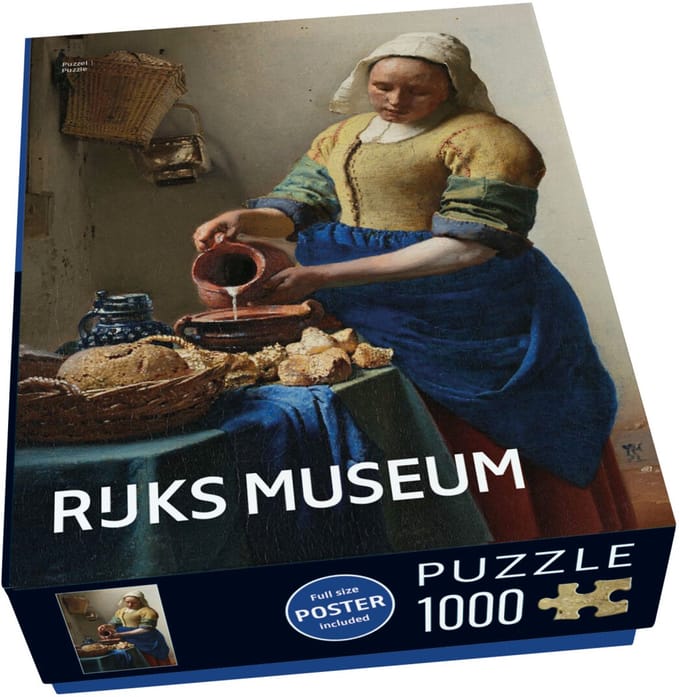 Puzzel (1000 stukjes): Melkmeisje, Vermeer, Rijksmuseum