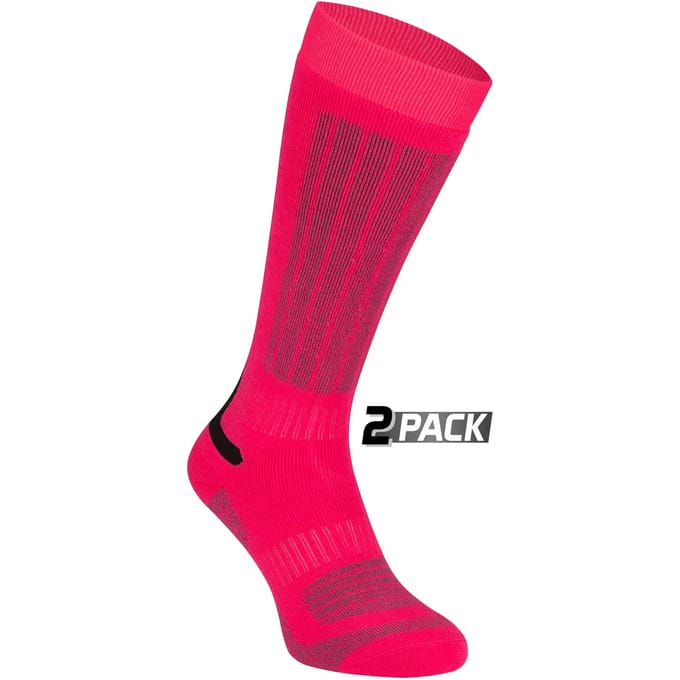 Starling Skikousen - 2-Pack - Whistler - Fuchsia/Grijs - 31/34