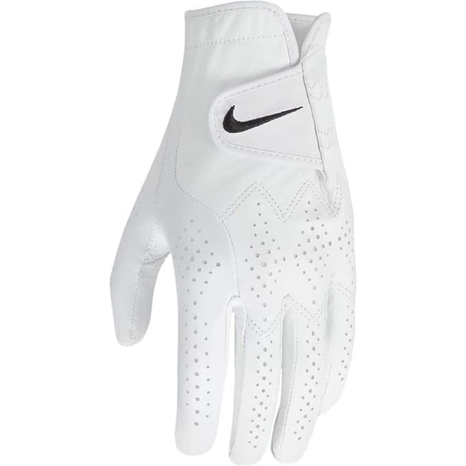 Nike Heren Tour Classic IV Leren Golfhandschoen (Wit)
