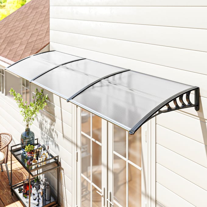 Outsunny Vordach mit Anti UV-Beschichtung B70-048