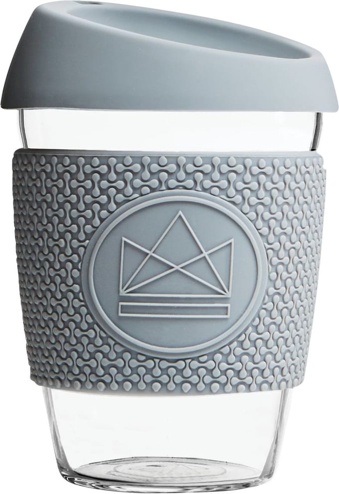 Glazen Koffiebeker 340ml - Grijs