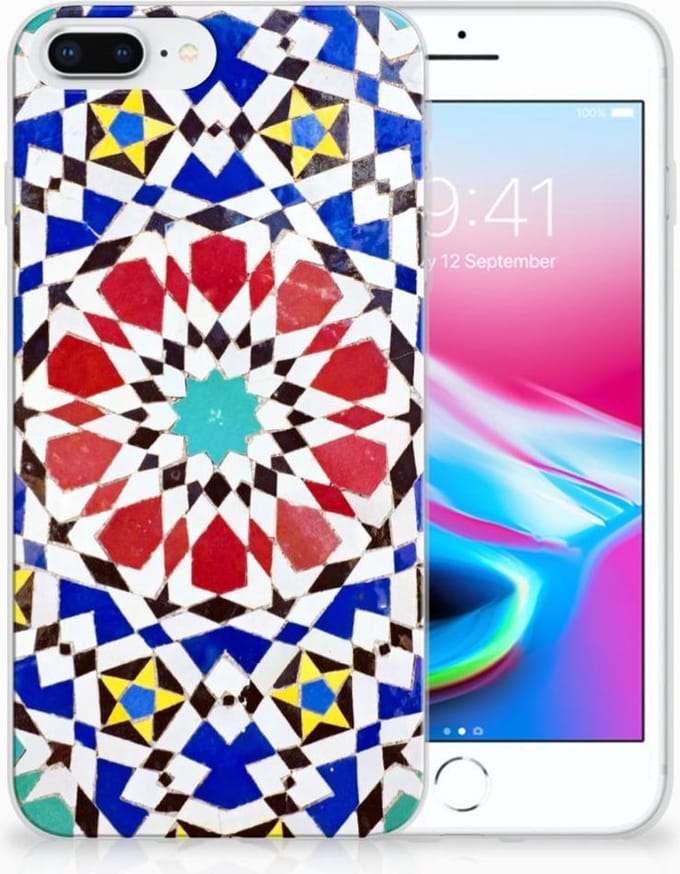 Apple iPhone 7 Plus | 8 Plus TPU Siliconen Hoesje Mozaïek