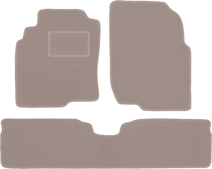 Beige veloursmatten voor: Nissan Almera Tino minivan (2000-2006)