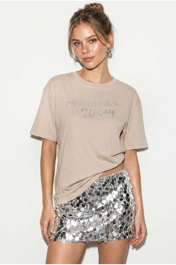 Oversized Gedrukt Katoenen Jersey T-shirt