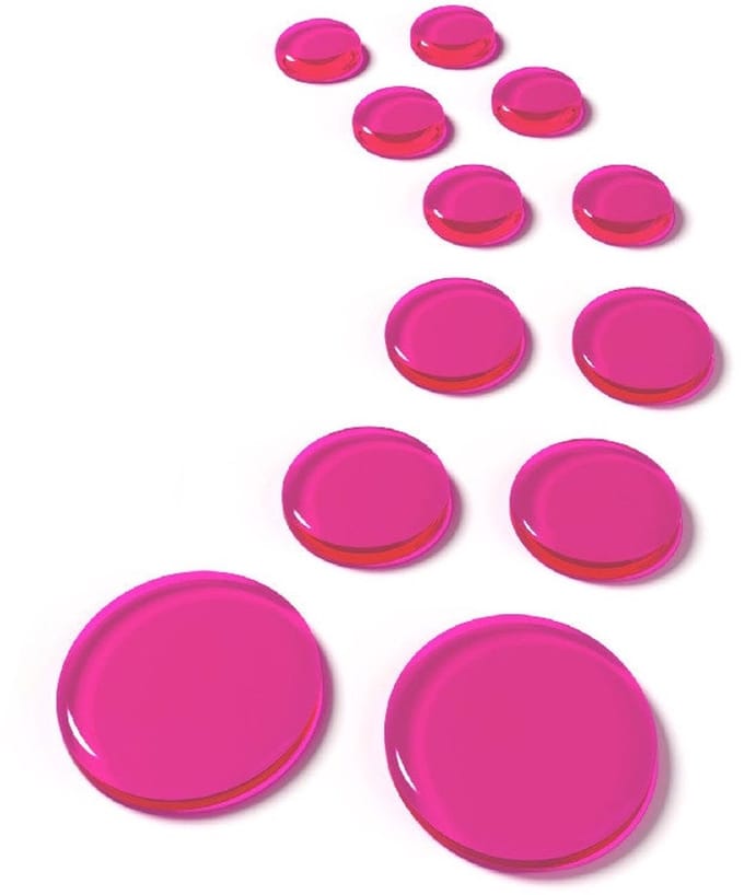SlapKlatz Pro Refillz - Pink 12 gel pads in verschillende maten