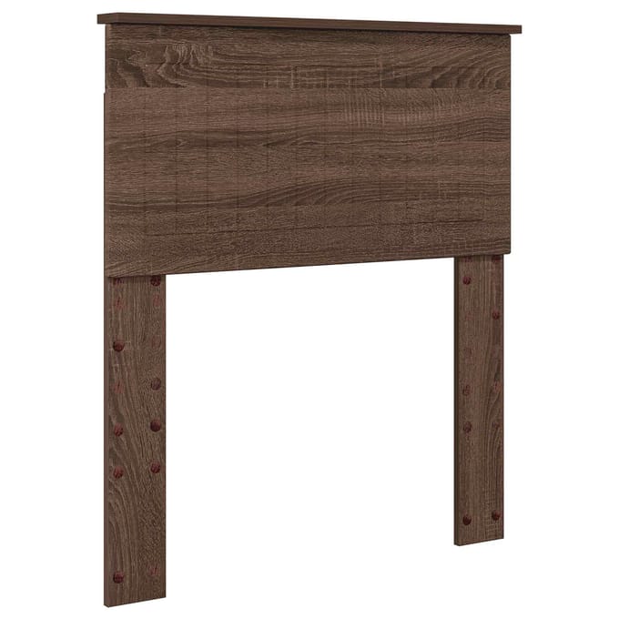 vidaXL Hoofdbord Bruin Eiken Bewerkt hout