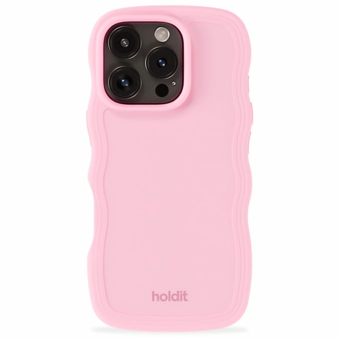 Holdit Wavy Case geschikt voor Apple iPhone 16 Pro Max - Pink