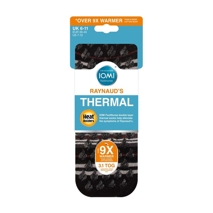 1 Pack Dikke 3.1 TOG Antislip Thermo Slippersokken voor Raynaud's