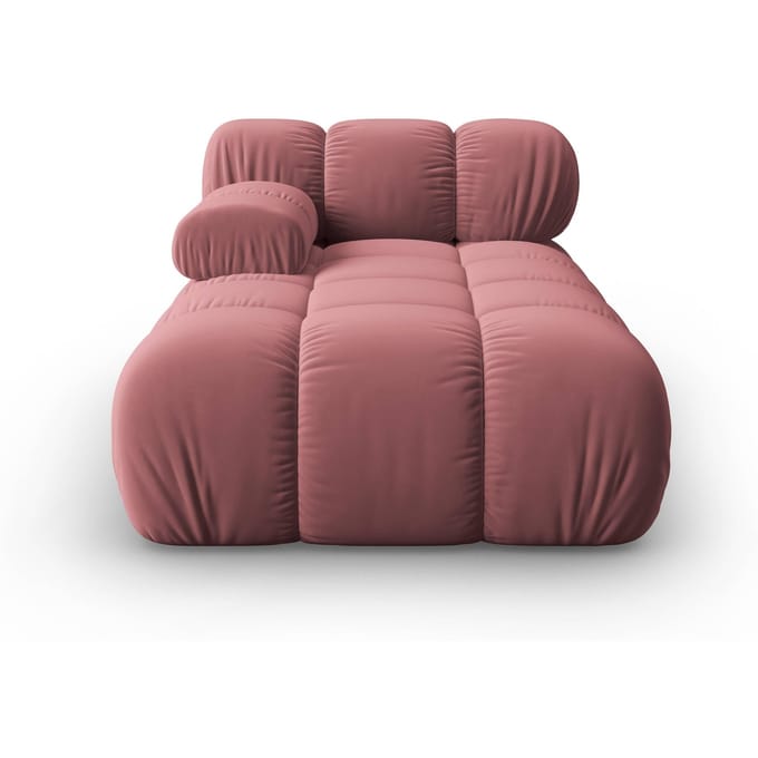 Modulair-chaise longue Tropea links velvet | Milo Casa