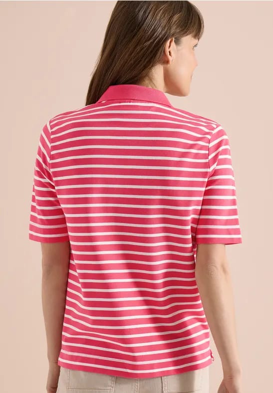 Poloshirt met korte mouwen en strepen