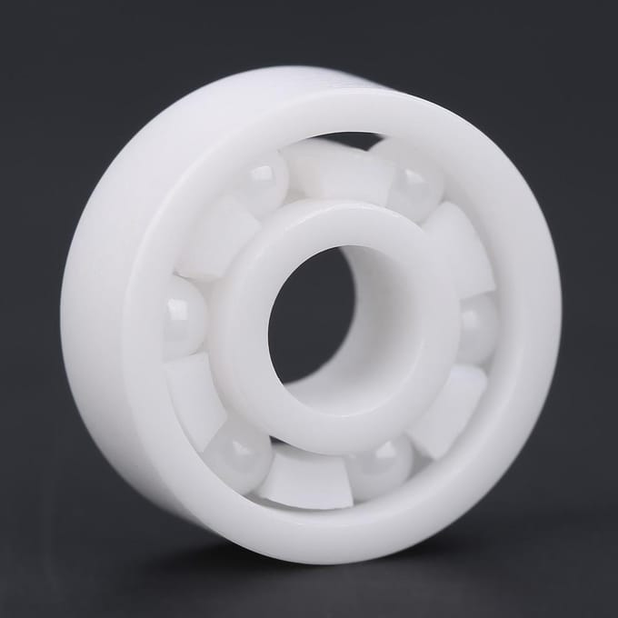 1 stuks Witte Kleur ZrO2 Keramisch Miniatuur 606 Kogellager 6*17*6mm