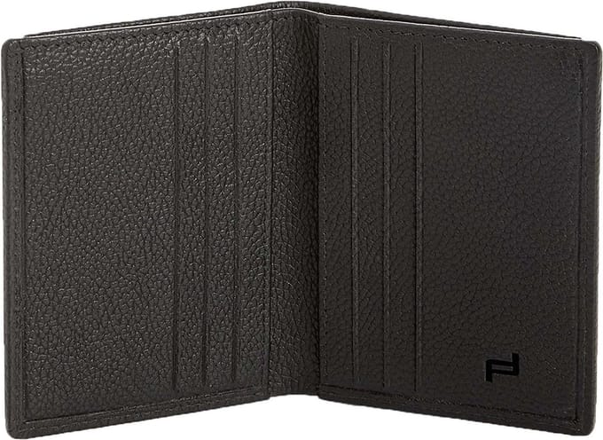PORSCHE DESIGN Leren Kaarthoes Voyager Billfold 6 Black Zwart