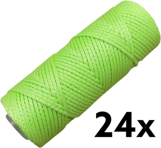 Metselkoord - Fluor Groen - 1,1mm x 50mtr - Doos 24 stuks