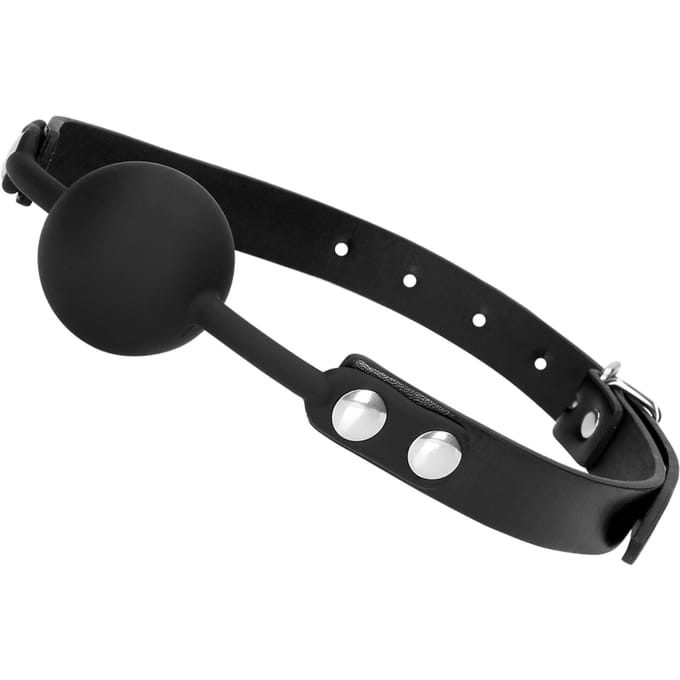 Ouch! Siliconen Ball Gag Mond Knevel met Verstelbare Riem – Zwart