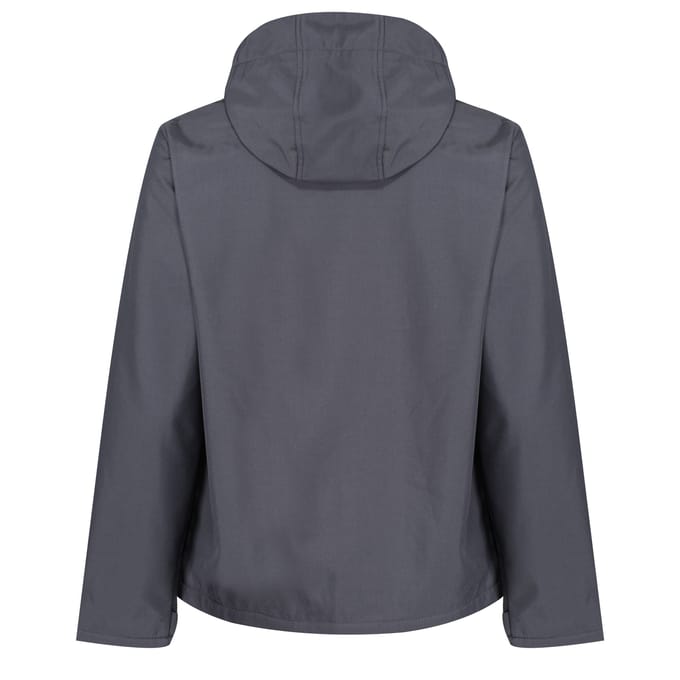 Regatta Heren Venturer 3 Layer Hooded Soft Shell Jacket (Afdichting Grijs/Zwart)