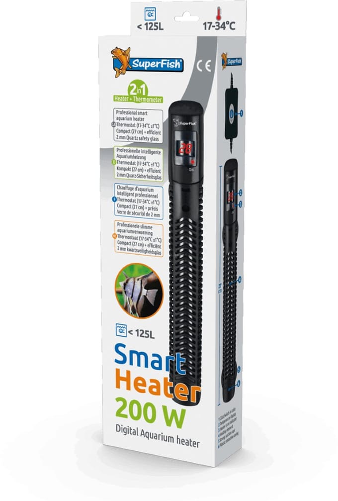 Superfish Smart Heater - Temp Op Afleesbaar Scherm - 200W
